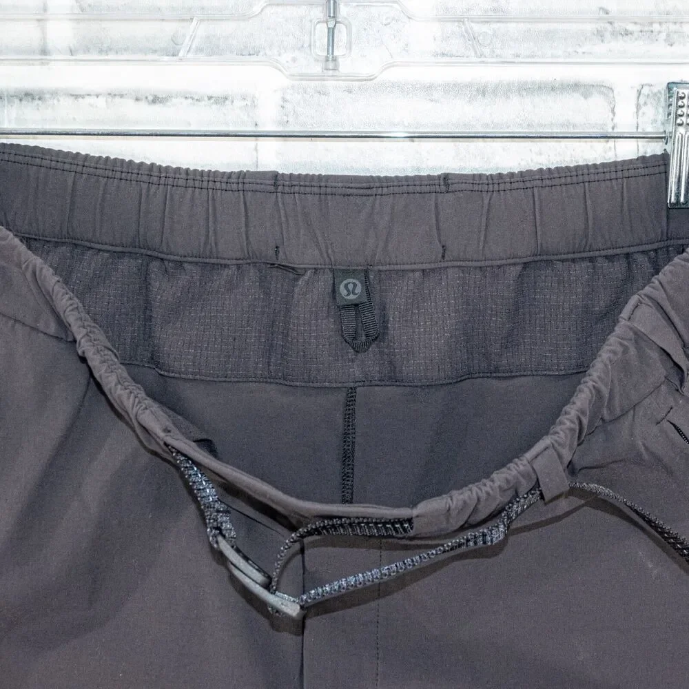 Lululemon LAB Sarala Pants in Gray adjustible fit Belt size 8